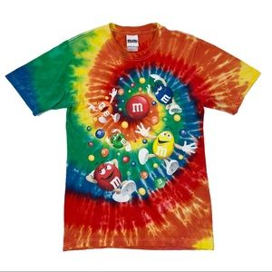 M&M's Trippy Tie Dye T-Shirt Size Small